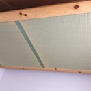 引き取り限定 家具の里 ダブルベッド ヒノキの畳ベッド