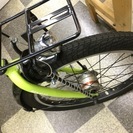 [2973]RENAULT ルノー　ミニベロ　小径車　20インチ　6段変速　LEDオートライト　ライトグリーン