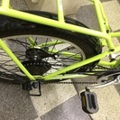 [2973]RENAULT ルノー　ミニベロ　小径車　20インチ　6段変速　LEDオートライト　ライトグリーン