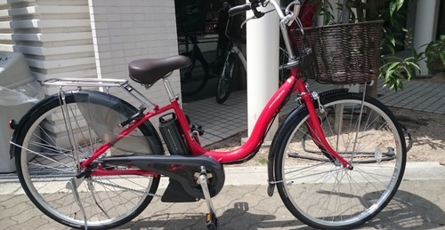 売約済　ありがとうございました。ヤマハ　NEWナチュラＭ　26インチ　レッドです。全国最安値挑戦中！