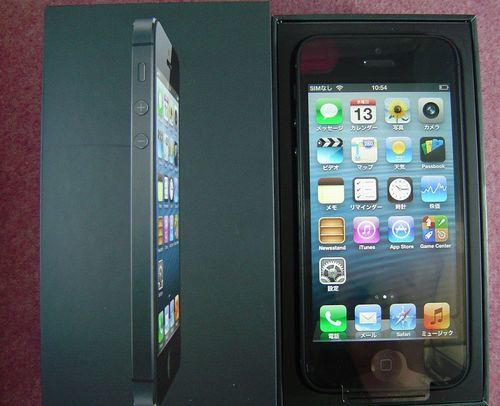 格安SIM マイネオ  MVNO 送料無料 AU iPhone5 16GB  黒 新品本体