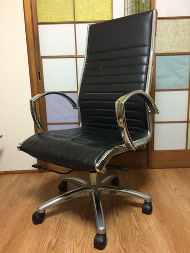 再値下 男の椅子 上質かっこいい系リクライニングチェア オフィスチェア Nanananan 墨田の椅子 の中古あげます 譲ります ジモティーで不用品の処分