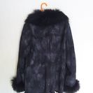 定価 25万円 美品！ラビット パッチワーク 毛革 バックスキン ブラック