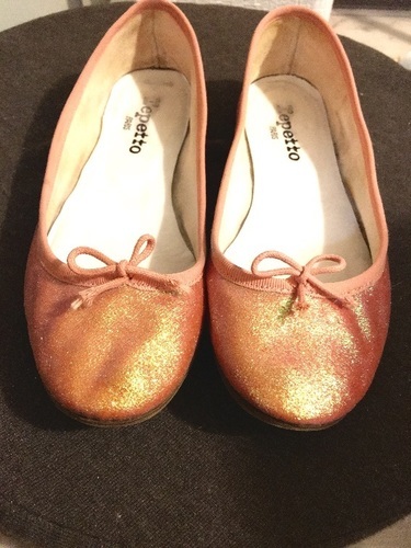 repetto 】レペット(24cm)ラメピンクフラットシューズ www.elsahariano.com