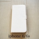 【新品】iphone 6/6s 手帳型カバー ホワイト