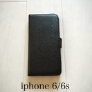 【新品】iphone 6/6s 手帳型カバー ブラック
