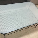 【交渉中】ガラスローテーブル （IKEA KLINGSBO）