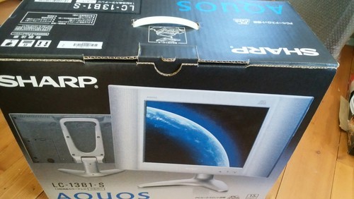 SHARP アナログ 液晶テレビ LC-13B1 02年製 別売壁掛け金具 元箱 付き