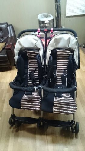 受付終了双子ベビーカー。