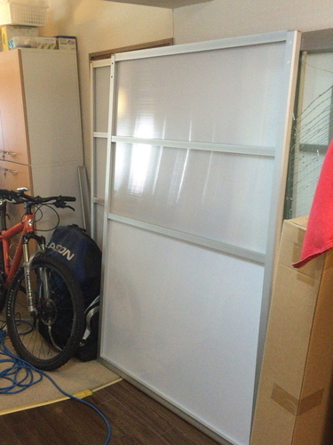 高さ176cm床置きパーティション4点セット、ホワイトボードと引き戸付！