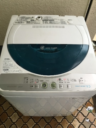 値下げ！2010年 シャープ4.5kg 洗濯機
