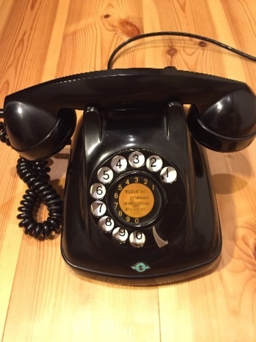 昭和37年製造、4号黒電話 美品 完動品