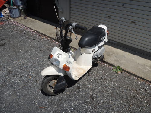 !!ありがとうございました!!ホンダ　スカッシュ　6V　折りたたみハンドル　フロントカゴ付