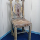 シャビー　ディスプレイに　木製のイス　椅子　2