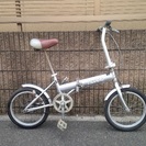 【販売済】【310】【整備済】折畳み自転車　16インチ　シングル...