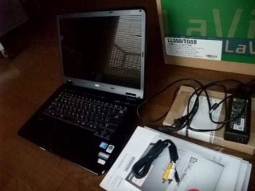 NEC LaVieLL550/TG6B　ウインドウズ Vista