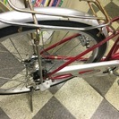 [2641]中古自転車　リサイクル自転車　シティサイクル　ママチャリ　26インチ　内装3段変速　ローラーブレーキ　レッド