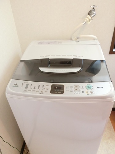 美品・SANYO＊アクア電解水で洗おう＊ASWーE10ZA/2010年8月購入/１０ｋｇ