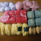 編み物・織物に。夏糸3種、ウール2種