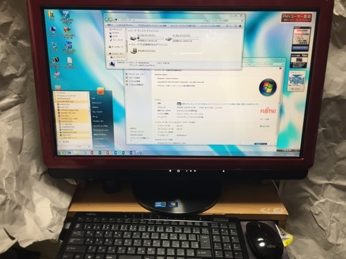 富士通一体型PCその３　地デジ\u0026Office2013付　DESKPOWER F/G90D 23型ワイド液晶