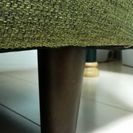 ◆.✧北欧風グリーン3人がけソファー＆オットマン◆．✧．。．:*･ﾟ