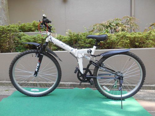 【取引終了】シマノ製26インチ折り畳み自転車