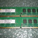デスクトップ用メモリ DDR2 2GBx2 中古
