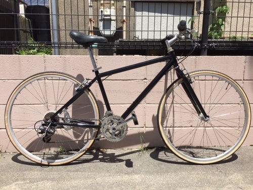 売り切れました シンプルクロスバイク３ ８速２４段中古黒 Ignio イグニオ パナレーサー700c 28carayavブレーキ鹿児島市 エウレカ 鹿児島中央の自転車の中古あげます 譲ります ジモティーで不用品の処分