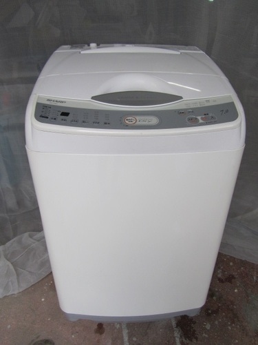 【シャープ】洗濯機◆7kg◆ES-T701w◆2006年製