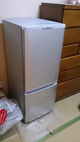 三菱ノンフロン冷凍冷蔵庫 MR-P15S-S 中古　美品　シルバー