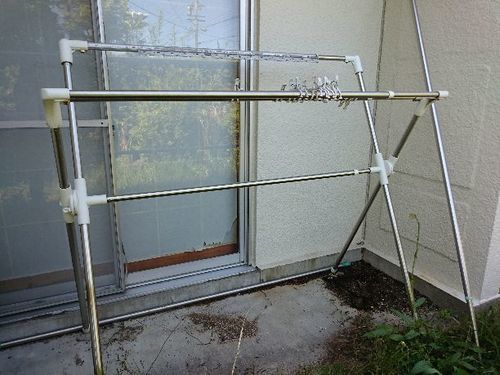 ステンレス多機能物干し