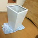 【急】陶器製の植木鉢 ホワイト