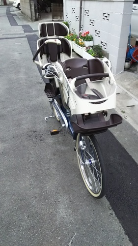 子供乗せ自転車　アンジェリーノ　ミニ　専用リアシート付き　美品
