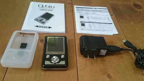 Q-bit＋ デジタルオーディオプレーヤー QRS-120 取説 ソフトケース付