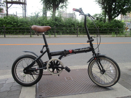 Ｓｏｌｄ　Ｏｕｔ！！♪ジモティー特価♪　ランボルギーニ　１６型折りたたみ中古自転車　新大阪サイクルキッズ