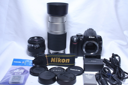 ★★★完売★★★　　本格入門セット♪極上品 Nikon ニコン D5000 ダブルレンズ 保証 #41