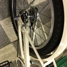 [3138]ブリヂストン　VEGAS（ベガス）　ミニベロ　小径車　20インチ　シングル　リモートレバーLEDライト　ステンレスカゴ　ローラーブレーキ　BAA自転車安全基準適合　状態良好　ベージュ