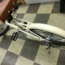 [3138]ブリヂストン　VEGAS（ベガス）　ミニベロ　小径車　20インチ　シングル　リモートレバーLEDライト　ステンレスカゴ　ローラーブレーキ　BAA自転車安全基準適合　状態良好　ベージュ