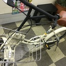 [3138]ブリヂストン　VEGAS（ベガス）　ミニベロ　小径車　20インチ　シングル　リモートレバーLEDライト　ステンレスカゴ　ローラーブレーキ　BAA自転車安全基準適合　状態良好　ベージュ