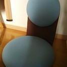 座椅子(ブルー×ブラウン)+おまけ(ランプ)