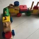 幼児から遊べる汽車積み木