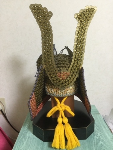 5円玉で作ったカブト