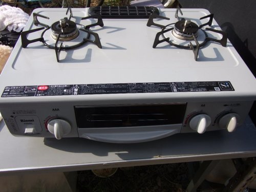 美品 リンナイ ガステーブル KG560L 都市ガス 左強火 14年