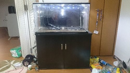 [28日締め切り]アクリル水槽セット83x37xH45
