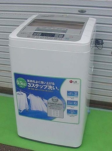 ＜超美品＞LG電子 5.5kg全自動洗濯機 WF-C55SW・使用少なめ