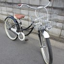 ビーチクルーザー レインボー　ネイビ×パールホワイト　２６in