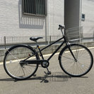 【取引終了】26インチ 無印 3段変速ギア 自転車 (ブラック)