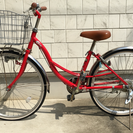 子供用自転車(24インチ 赤色)(引渡しの説明追加)