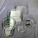 【新品・箱入り】イワキガラス　耐熱ガラス保存容器　パック＆レンジ...