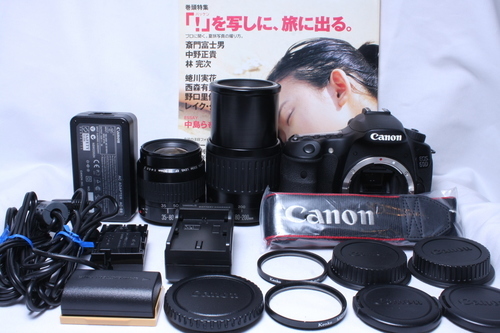 ★★★完売★★★　　●付属品充実●極上品 Canon キャノン EOS 60D 豪華Ｗレンズ　#51